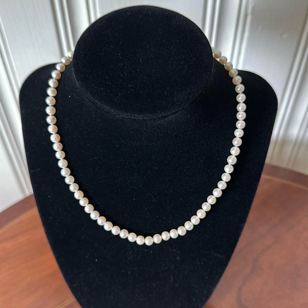 Authentic Strand Cultured Pearl Necklace 16” - 5-5.5 mm